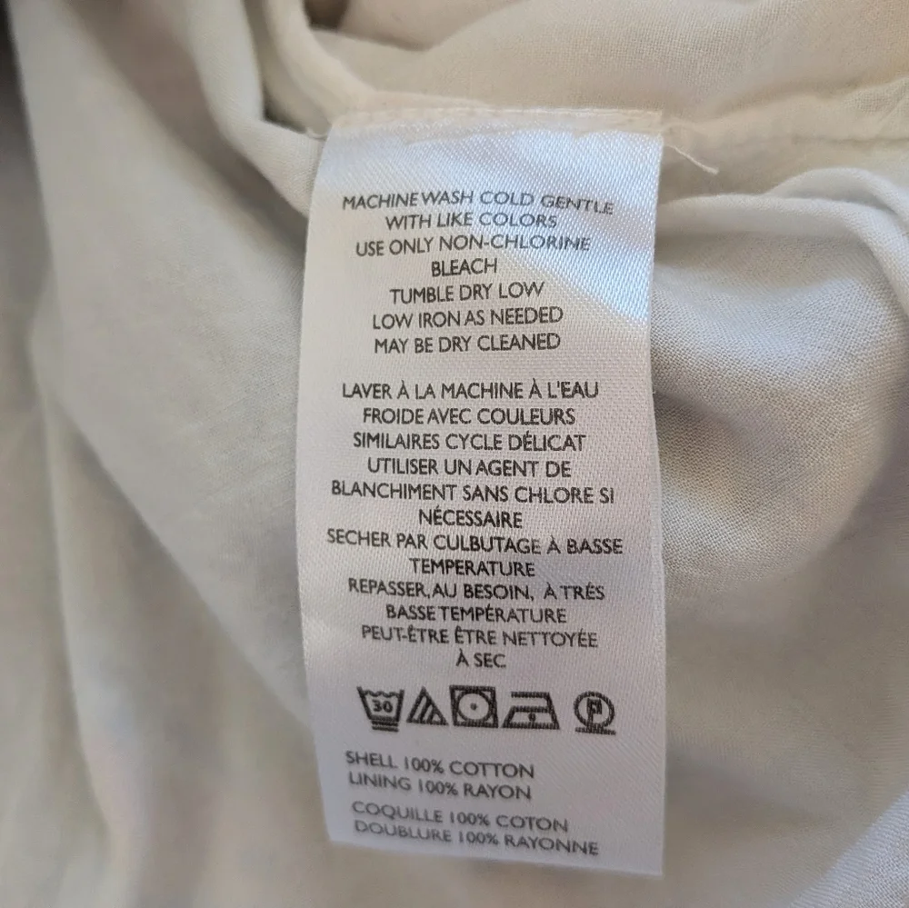 Anthropologie Maeve The Lillian Button-Front Dress L Jungle Tropical Vacation - Picture 8 of 16